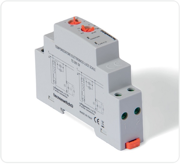 Timer Luce Scala 1 Modulo 3-4 Fili Multifunzione